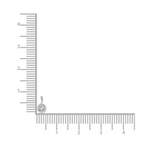 14K White Gold Diamond 1/20 Ct.Tw. Solitaire Pendant