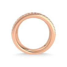 14K Two Tone Diamond 1/2 Ct.Tw. Fashion Band