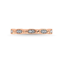 14K Rose Gold Diamond 1/20 Ct.Tw. Stackable Band