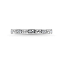 14K White Gold Diamond 1/20 Ct.Tw. Stackable Band