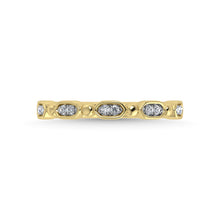 14K Yellow Gold Diamond 1/20 Ct.Tw. Stackable Band