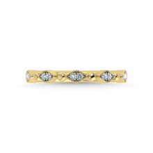 14K Yellow Gold Diamond 1/20 Ct.Tw. Stackable Band