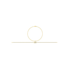 14K Yellow Gold Diamond 1/6 Ct.Tw. Cuban Bracelet