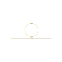 14K Yellow Gold Diamond 1/4 Ct.Tw. Cuban Bracelet