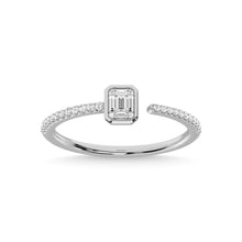 14K White Gold Diamond 1/6 Ct.Tw. Fashion Ring - thediamondsq