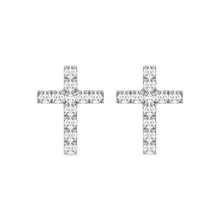 10K White Gold Diamond 1/20 Ct.Tw. Fashion Earrings