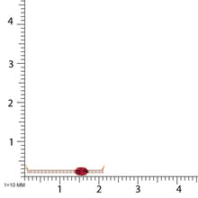 10K Rose Gold Diamond 1/2 Ct.Tw. And Ruby Necklace