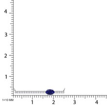 10K White Gold Diamond 1/2 Ct.Tw. And Blue Sapphire Necklace