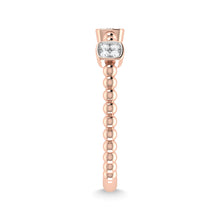14K Rose Gold Diamond 1/10 Ct.Tw. Stackable Band