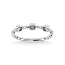 14K White Gold Diamond 1/10 Ct.Tw. Stackable Band