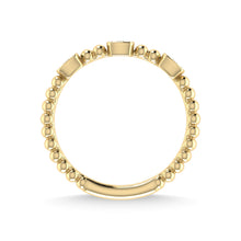 14K Yellow Gold Diamond 1/10 Ct.Tw. Stackable Band