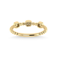 14K Yellow Gold Diamond 1/10 Ct.Tw. Stackable Band