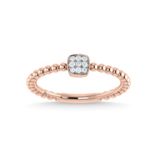 14K Rose Gold Diamond 1/20 Ct.Tw. Stackable Band