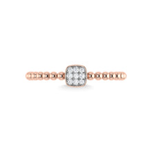 14K Rose Gold Diamond 1/20 Ct.Tw. Stackable Band