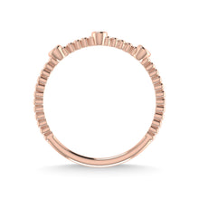 14K Rose Gold Diamond 1/20 Ct.Tw. Stackable Band