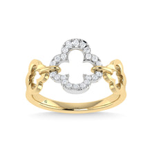 14K Yellow Gold Diamond 1/6 Ct.Tw. Fashion Ring