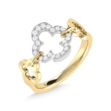 14K Yellow Gold Diamond 1/6 Ct.Tw. Fashion Ring