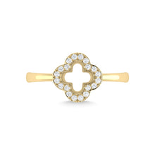 14K Yellow Gold Diamond 1/6 Ct.Tw. Fashion Ring