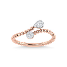 14K Rose Gold Diamond 1/6 Ct.Tw. Fashion Ring