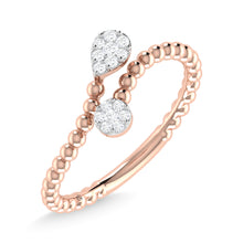 14K Rose Gold Diamond 1/6 Ct.Tw. Fashion Ring