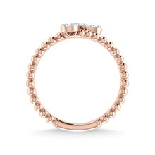 14K Rose Gold Diamond 1/6 Ct.Tw. Fashion Ring