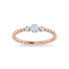14K Rose Gold Diamond 1/10 Ct.Tw. Fashion Ring