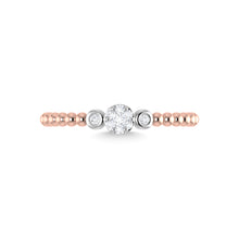 14K Rose Gold Diamond 1/10 Ct.Tw. Fashion Ring