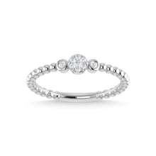 14K White Gold Diamond 1/10 Ct.Tw. Fashion Ring