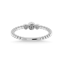 14K White Gold Diamond 1/10 Ct.Tw. Fashion Ring