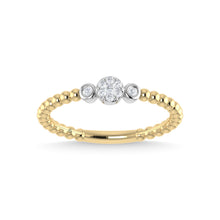 14K Yellow Gold Diamond 1/10 Ct.Tw. Fashion Ring
