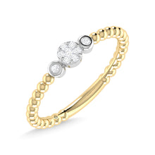 14K Yellow Gold Diamond 1/10 Ct.Tw. Fashion Ring