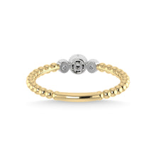 14K Yellow Gold Diamond 1/10 Ct.Tw. Fashion Ring