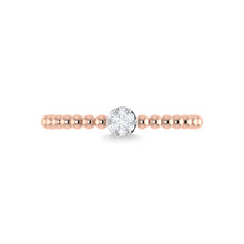 14K Rose Gold Diamond 1/20 Ct.Tw. Stackable Band