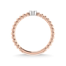 14K Rose Gold Diamond 1/20 Ct.Tw. Stackable Band