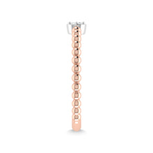 14K Rose Gold Diamond 1/20 Ct.Tw. Stackable Band
