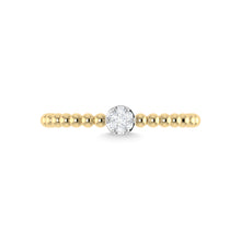 14K Yellow Gold Diamond 1/20 Ct.Tw. Stackable Band