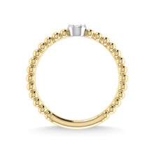 14K Yellow Gold Diamond 1/20 Ct.Tw. Stackable Band