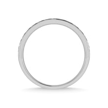 14K White Gold Diamond 1/3 Ct.Tw. With Black Rhodium Facet Mens Machine Band