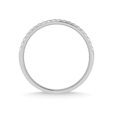 14K White Gold Diamond 1/2 Ct.Tw. With Black Rhodium Facet Mens Machine Band