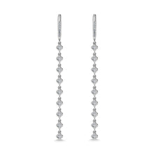 14K White Gold Diamond 5/8 Ct.Tw. Dangle Earrings
