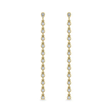 14K Yellow Gold Diamond 3/4 Ct.Tw. Dangle Earrings - thediamondsq