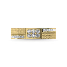 14K Yellow Gold Diamond 3/8 Ct.Tw. Mens Band