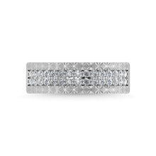 14K White Gold Diamond 1/2 Ct.Tw. Mens Band