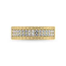 14K Yellow Gold Diamond 1/2 Ct.Tw. Mens Band