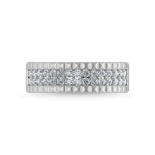 14K White Gold Diamond 1/2 Ct.Tw. Mens Band