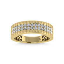 14K Yellow Gold Diamond 1/2 Ct.Tw. Mens Band