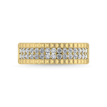 14K Yellow Gold Diamond 1/2 Ct.Tw. Mens Band