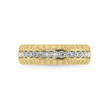 14K Yellow Gold Diamond 1/2 Ct.Tw. Mens Band