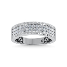 14K White Gold Diamond 1/2 Ct.Tw. Mens Band