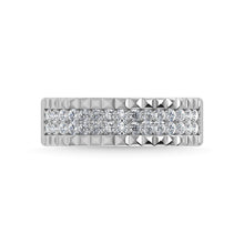 14K White Gold Diamond 1/2 Ct.Tw. Mens Band